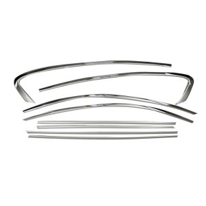 Ford Focus Window Trim - Omac - S.Steel - Gloss Silver - 2018-2024 Ford Focus Window Trim - Omac - S.Steel - Gloss Silver - 2018-2024